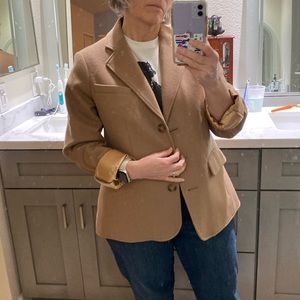 Camel wool/cashmere blazer